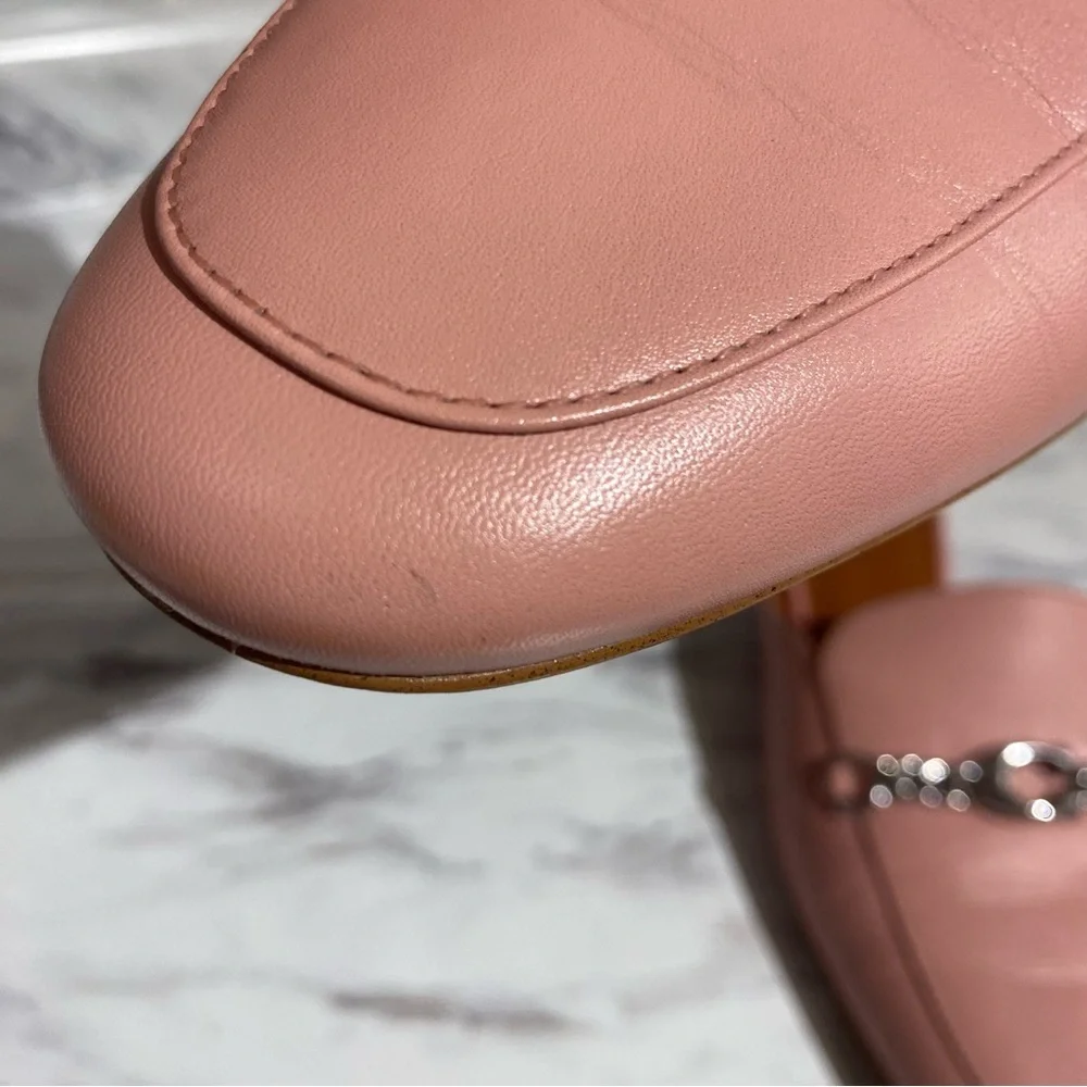 Coach‎ Sofi leather slides mules petal pink - Picture 14 of 16